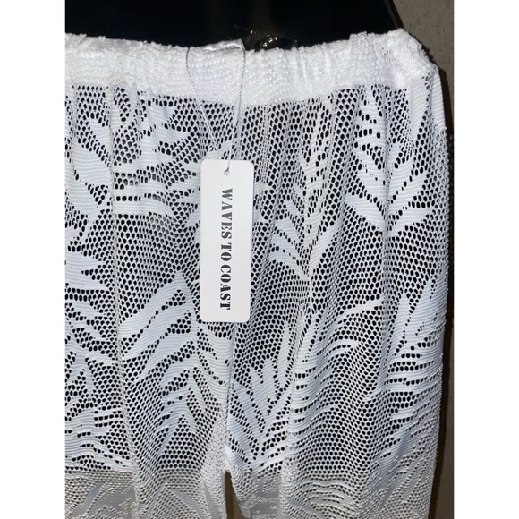 Waves To Coast Palm Mesh Cover Up Swim Pants - Picture 4 of 6